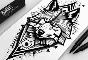 Wolf forearm tattoo idea