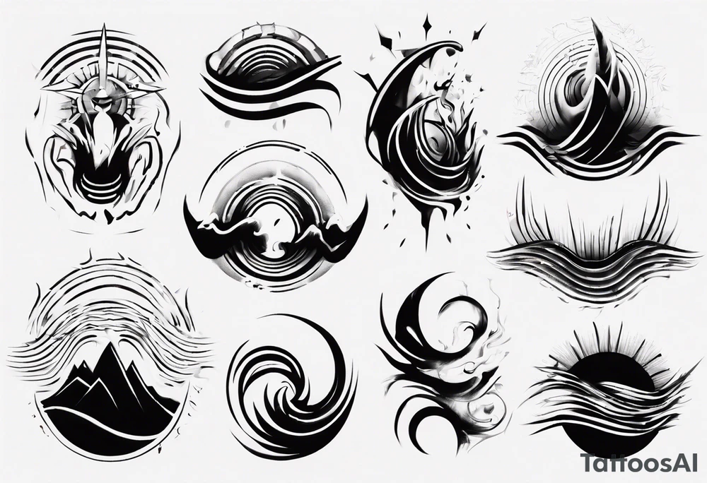 god is in the soundwaves tattoo idea