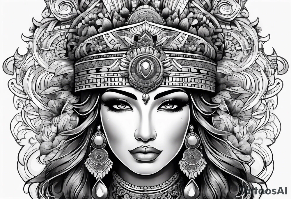 Peruvian goddess tattoo idea