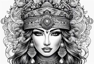 Peruvian goddess tattoo idea