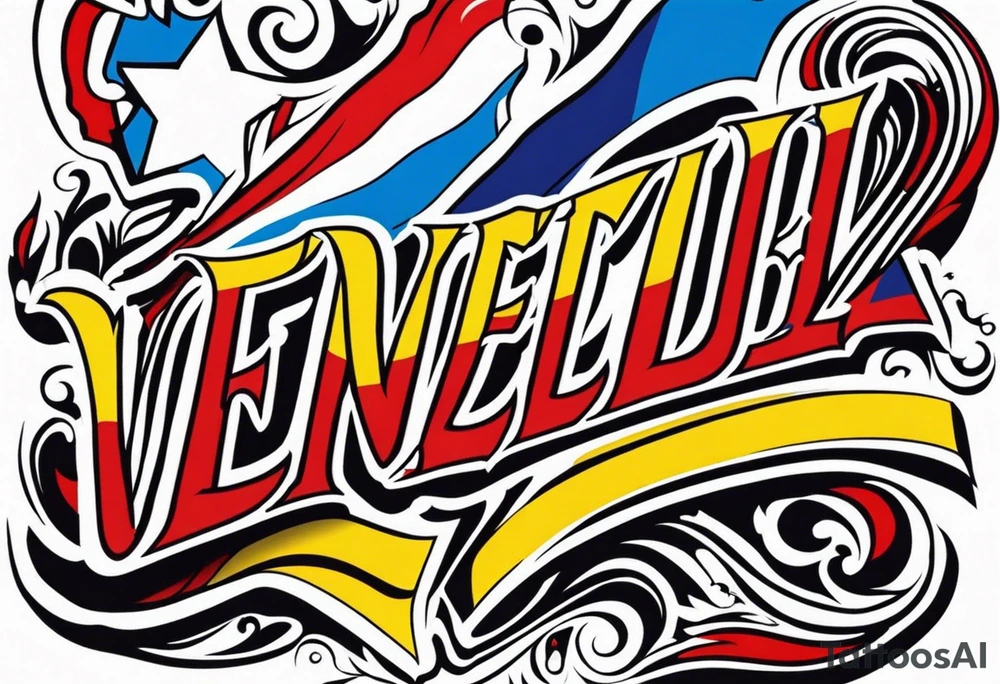 The word "Venezuela" tattoo idea