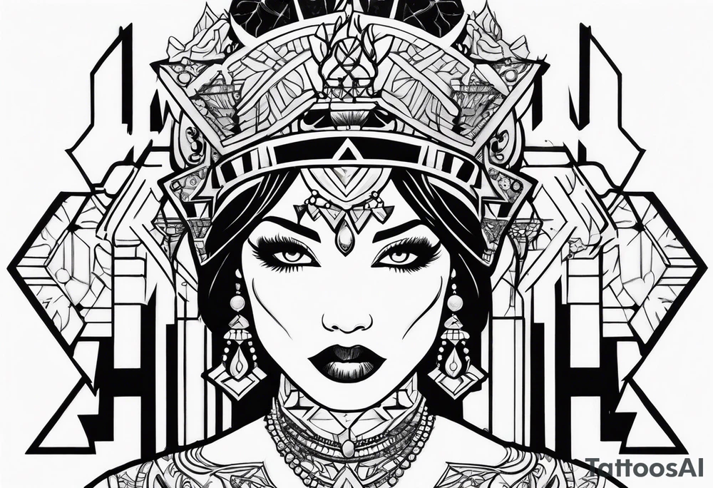 female EMCEE tattoo idea