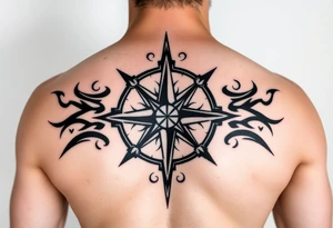 Compass rose tattoo idea