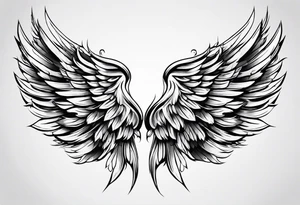 angel wing tattoo idea
