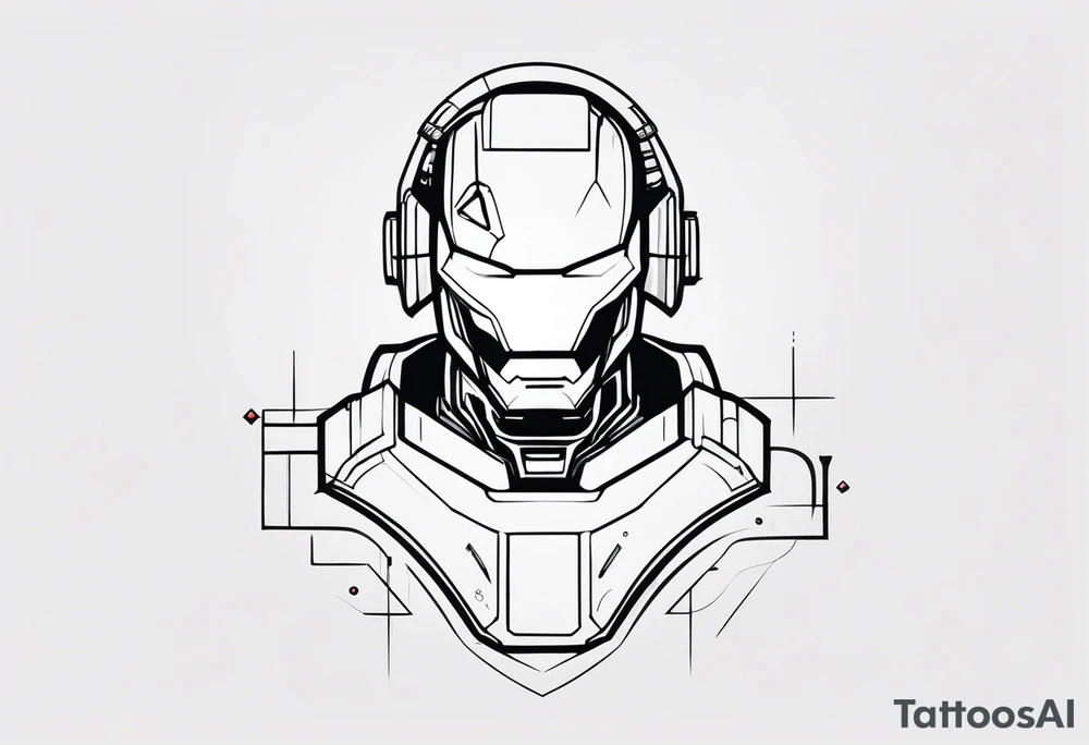 Robotic Cyber criminal tattoo idea