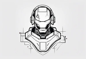 Robotic Cyber criminal tattoo idea