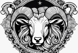 Aries fire sign tattoo idea