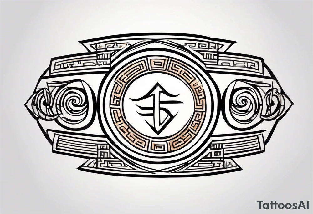 Ancient greek strength symbol tattoo tattoo idea