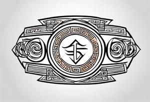 Ancient greek strength symbol tattoo tattoo idea
