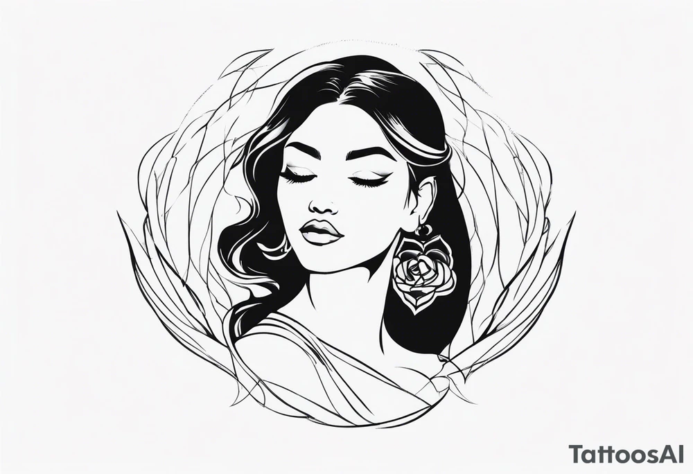 Divinely feminine tattoo idea