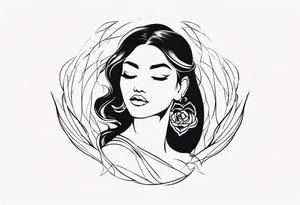 Divinely feminine tattoo idea