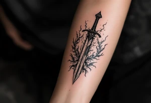 roman gladiator arena fight sword tattoo idea