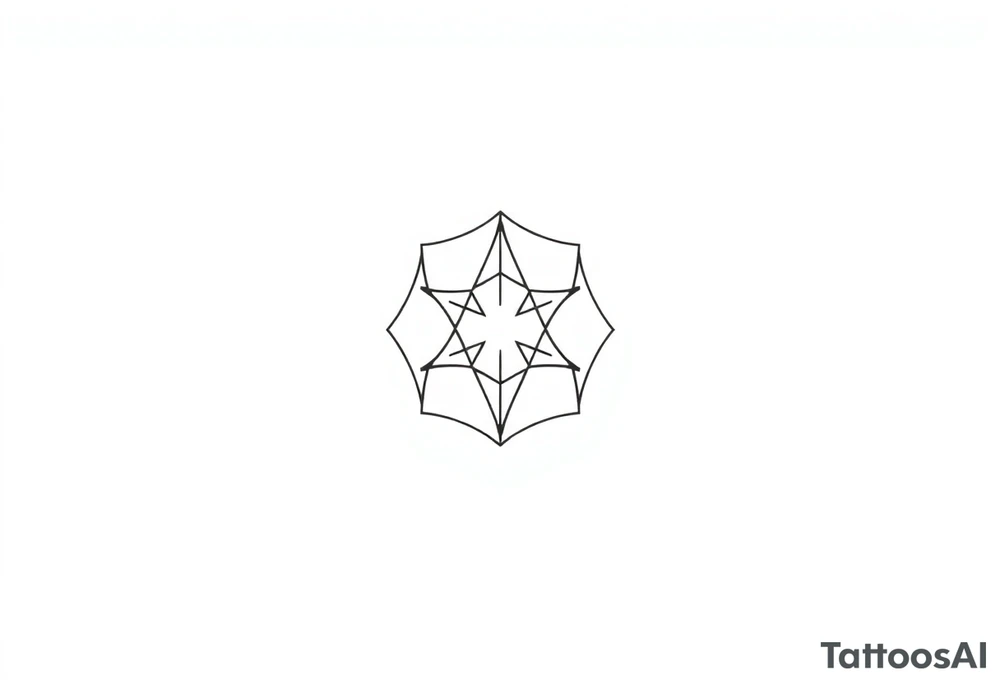 End falling apart hexagonal geometric pattern tattoo idea