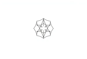 End falling apart hexagonal geometric pattern tattoo idea