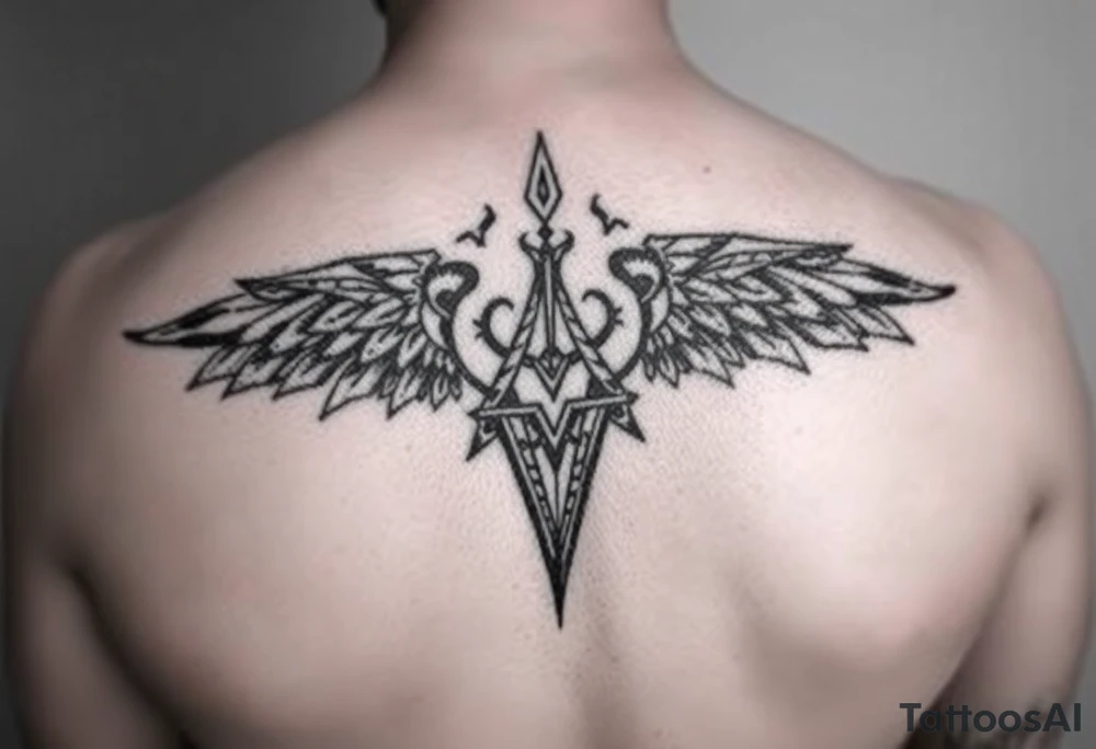 negative space tattoo inspired by the tulum tattoo idea