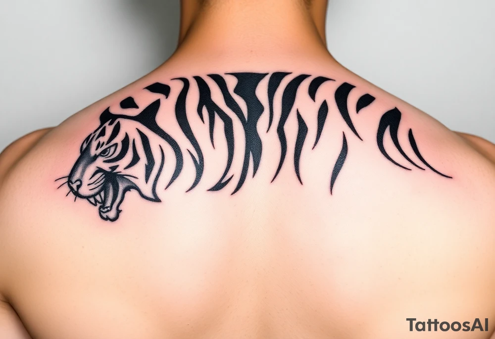 tiger stripe camo tattoo idea