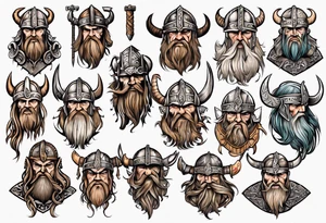 viking warrior tattoo idea