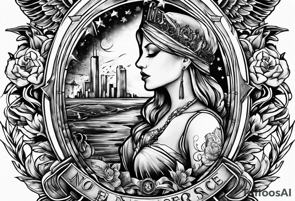 Text "no one service" tattoo idea