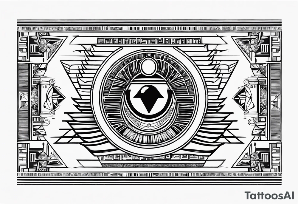 Egyptian symbols tattoo idea