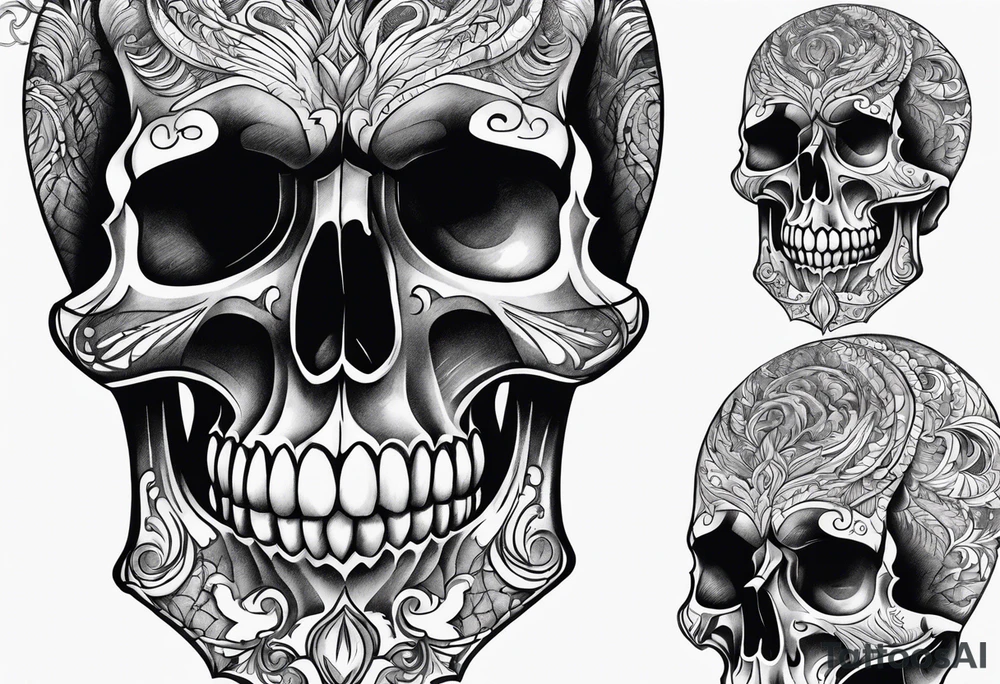 skull tattoo idea