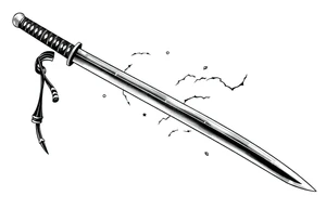 Japanese Katana tattoo idea