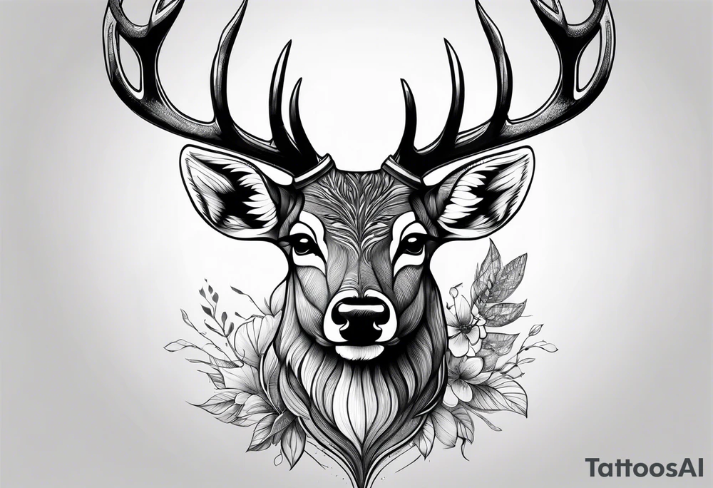 A deer that is big tattoo idea
