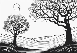 creepy tree tattoo idea