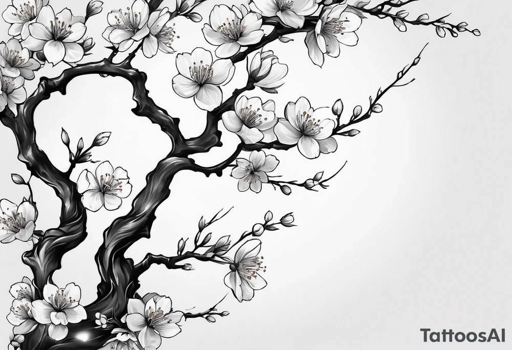 Cherry blossom for back tattoo zoom out tattoo idea
