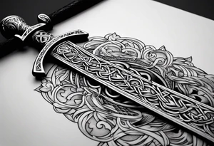 Viking sword Valhalla tattoo idea