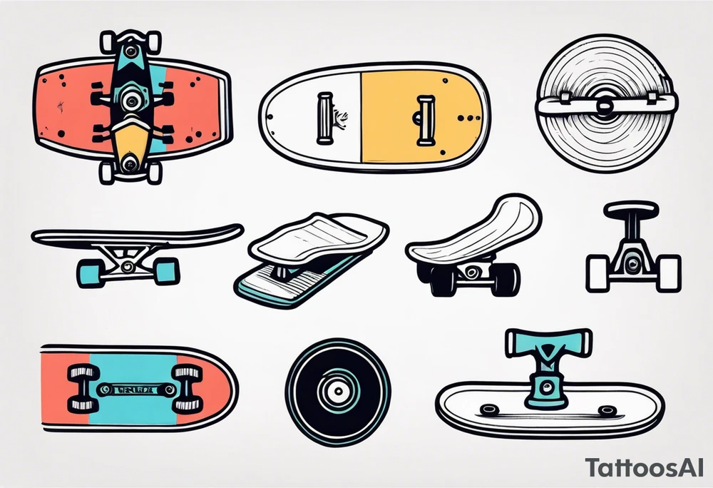 Something with a skateboard tattoo idea