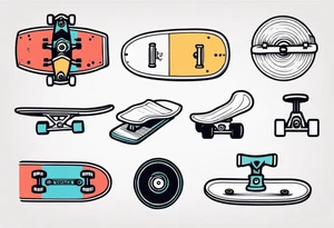 Something with a skateboard tattoo idea