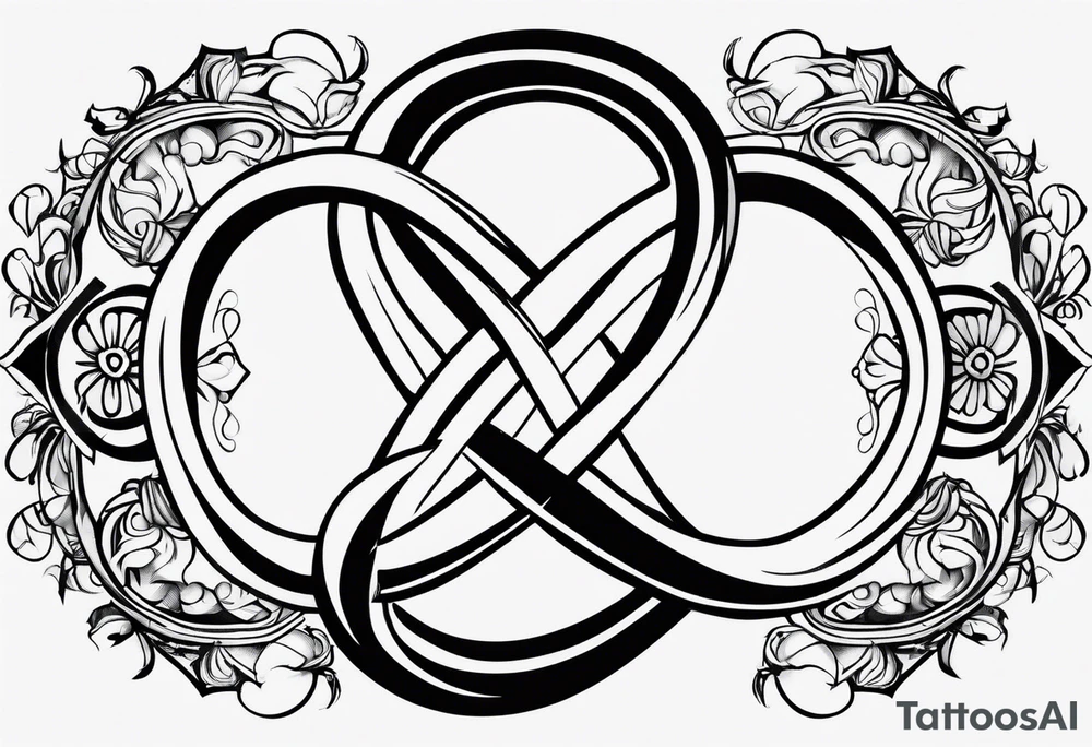 Infinity symbol with name tattoo idea