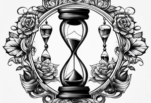 Cracked hourglass tattoo idea