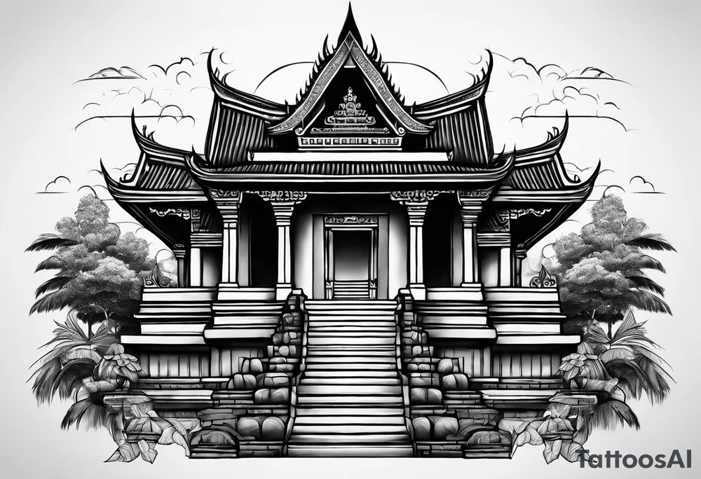 cambodia temple tattoo idea