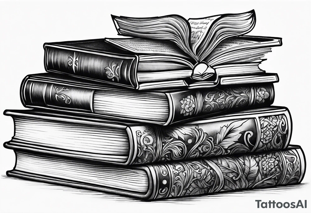 Books tattoo idea