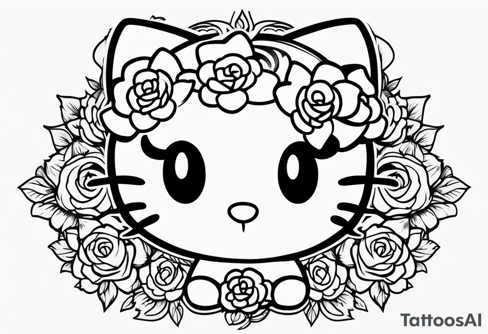 Hello kitty tattoo idea