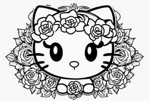 Hello kitty tattoo idea
