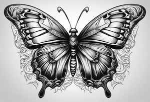 A skull that looks like a butterfly. tattoo idea
