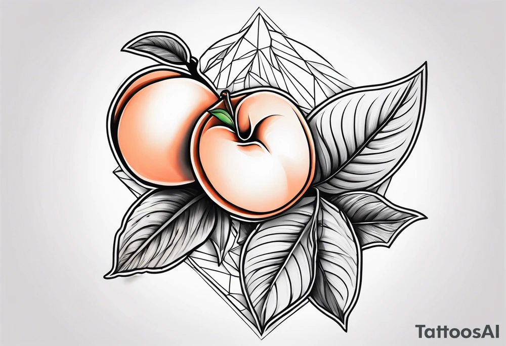 peach tattoo with sexual implications tattoo idea