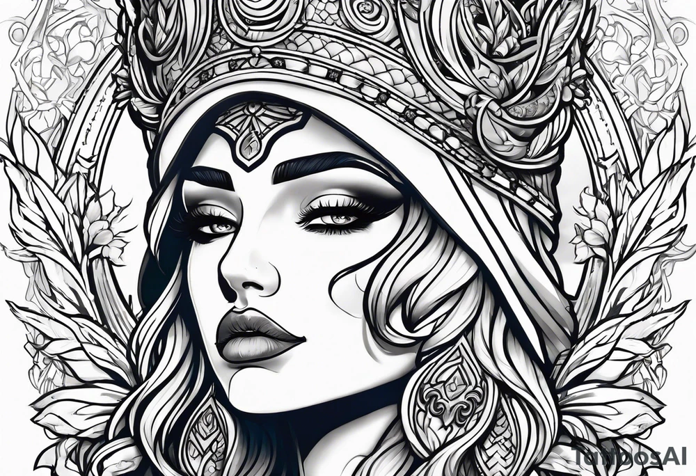 Justicia Goddess . tattoo idea