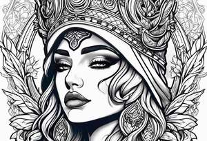 Justicia Goddess . tattoo idea
