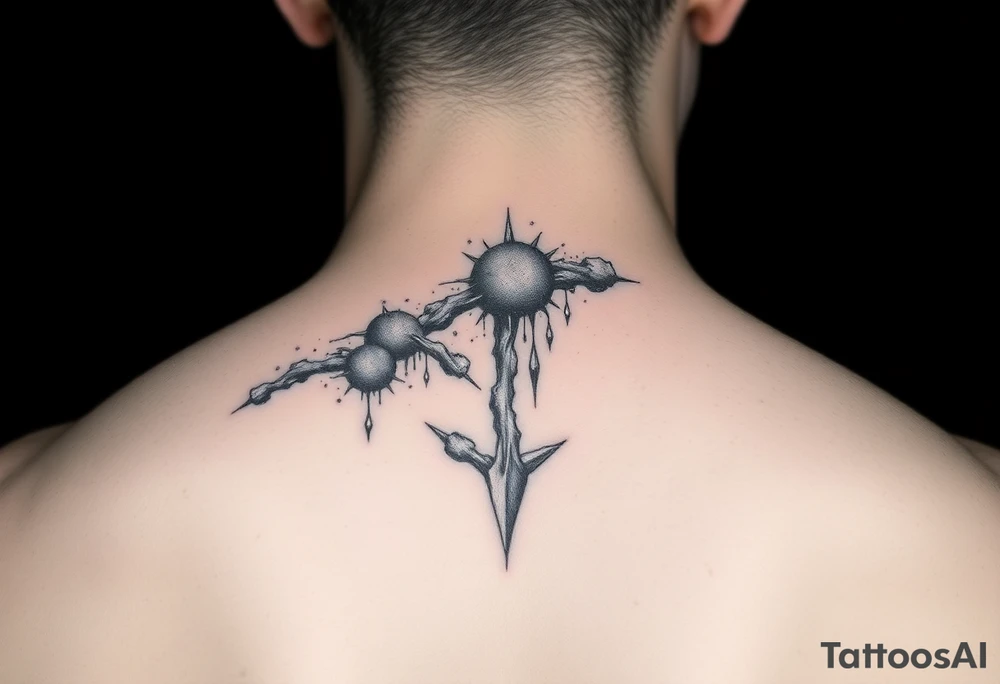 Beautiful yet mysterios milky way that are 3d and appear to be what is beneth the skin. tattoo idea