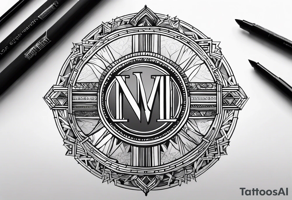 roman numeral January 1 1975 and February 4 969 tattoo idea