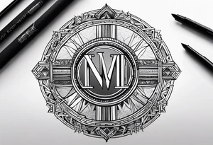 roman numeral January 1 1975 and February 4 969 tattoo idea