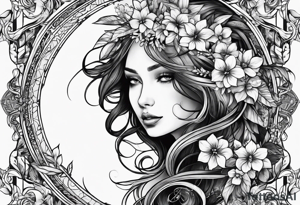 concept design, nature tattoo idea