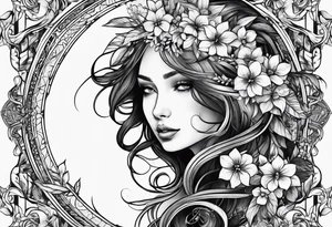 concept design, nature tattoo idea