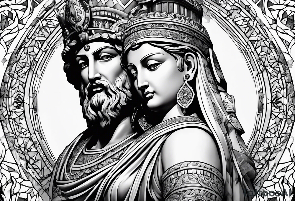 Statue tattoo idea
