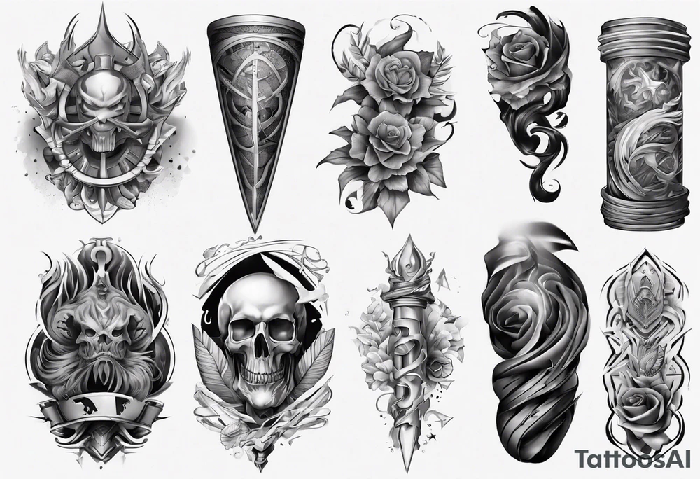 men's sleeve tattoo idea