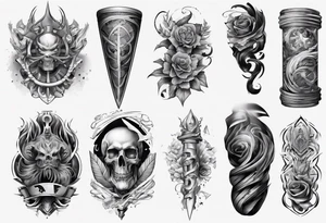 men's sleeve tattoo idea