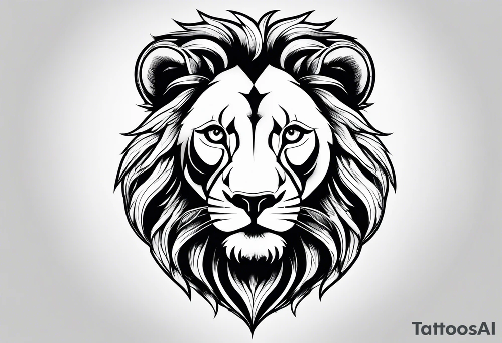 little lion tattoo idea